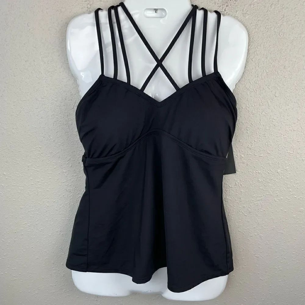 NWT Kenneth Cole New York Tankini Top Size XL